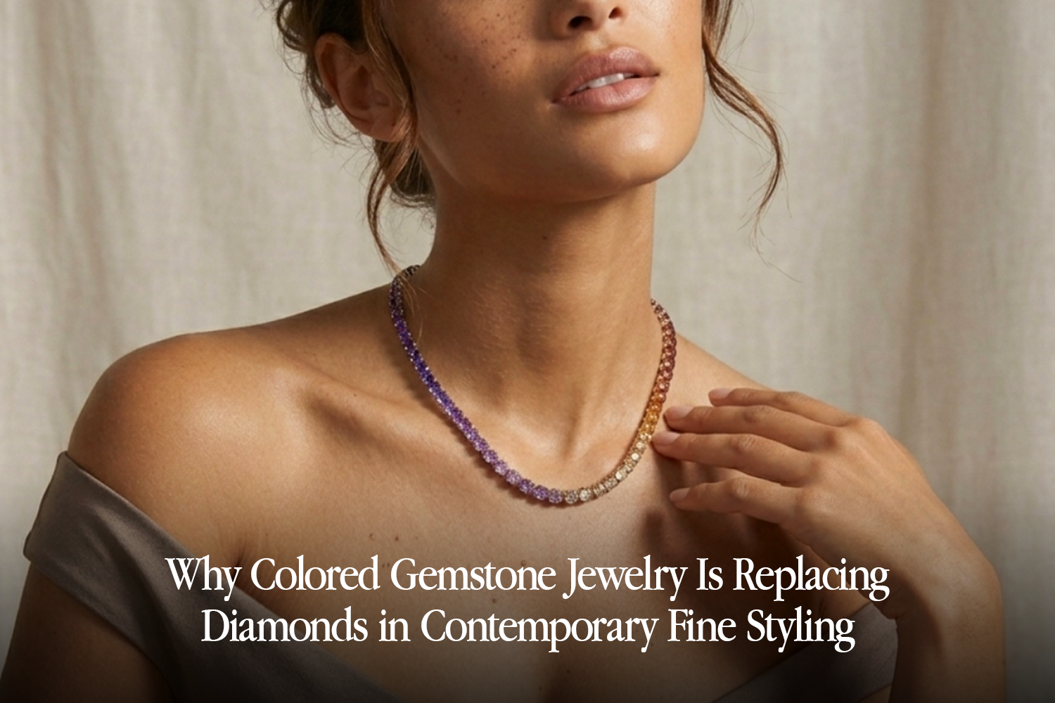 contemporary gemstone jewelry styling