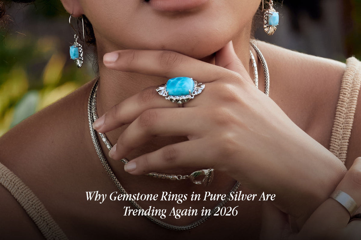 Why Gemstone Rings in Pure Silver Are Trending Again in 2026