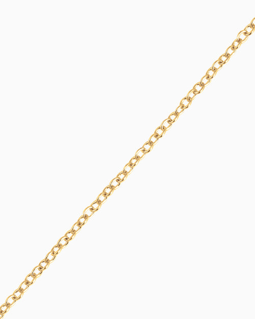 Gold Cable Chain 18"