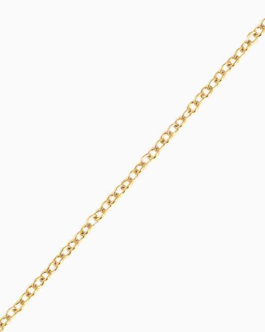 Gold Cable Chain 18"