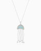 Whispers Beneath Waves Hold a Jellyfish Pendant
