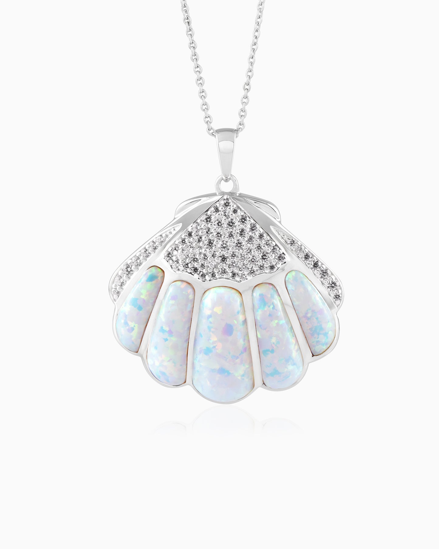 Milky Scallop Pendant