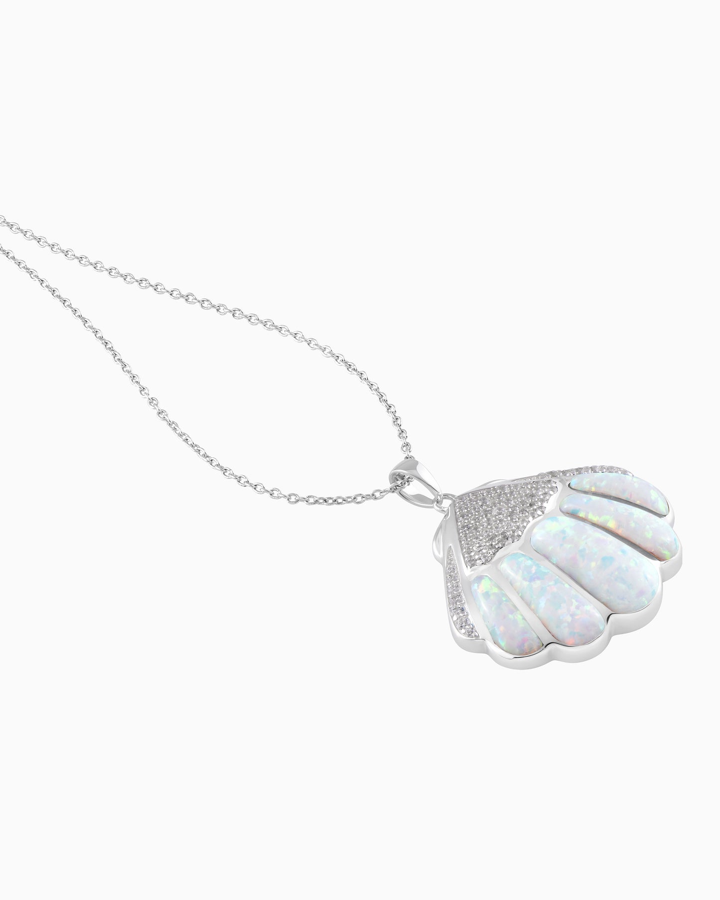 Milky Scallop Pendant