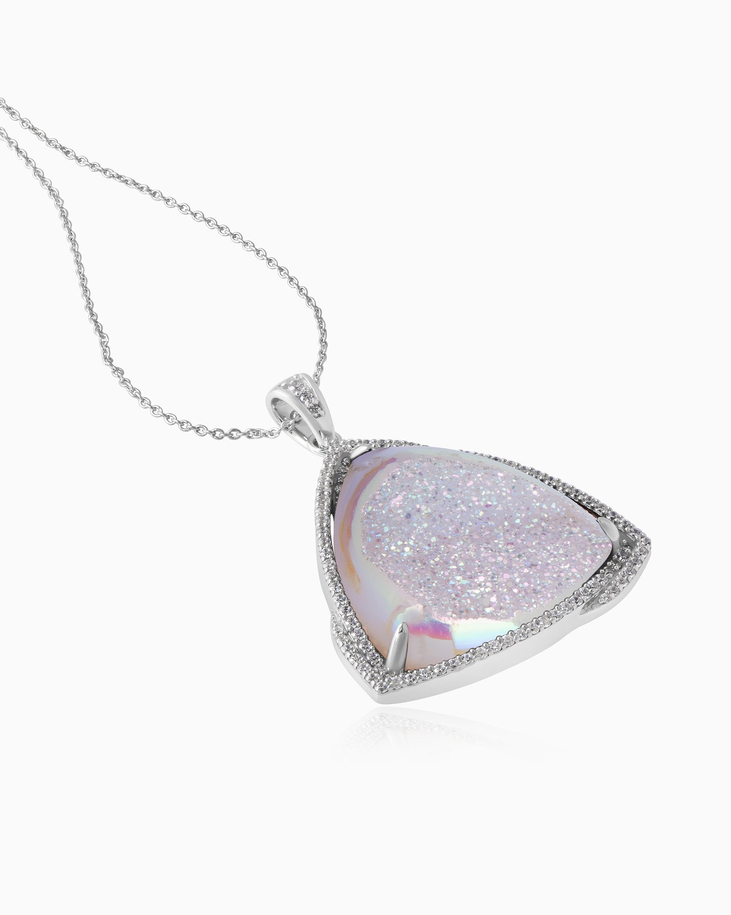 Moonlit Aura Dance in Iridescent Glow Pendant