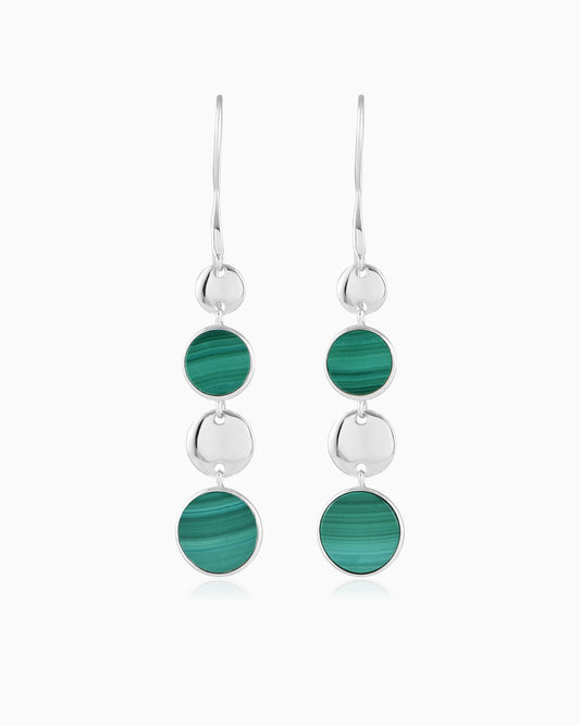 Glistening Silver Teardrop Earrings
