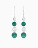 Glistening Silver Teardrop Earrings