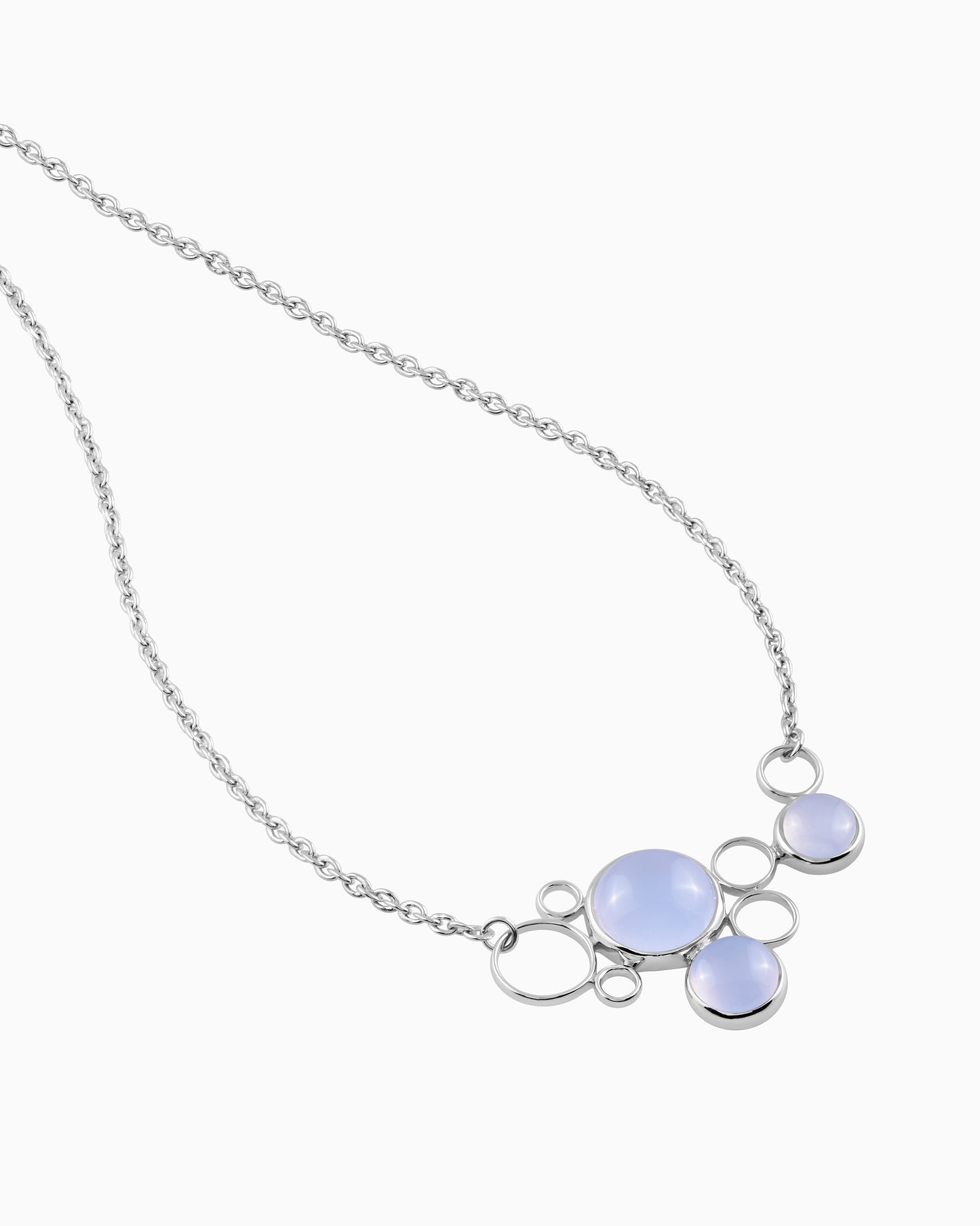 Cosmic Aura Chalcedony Necklace 18"
