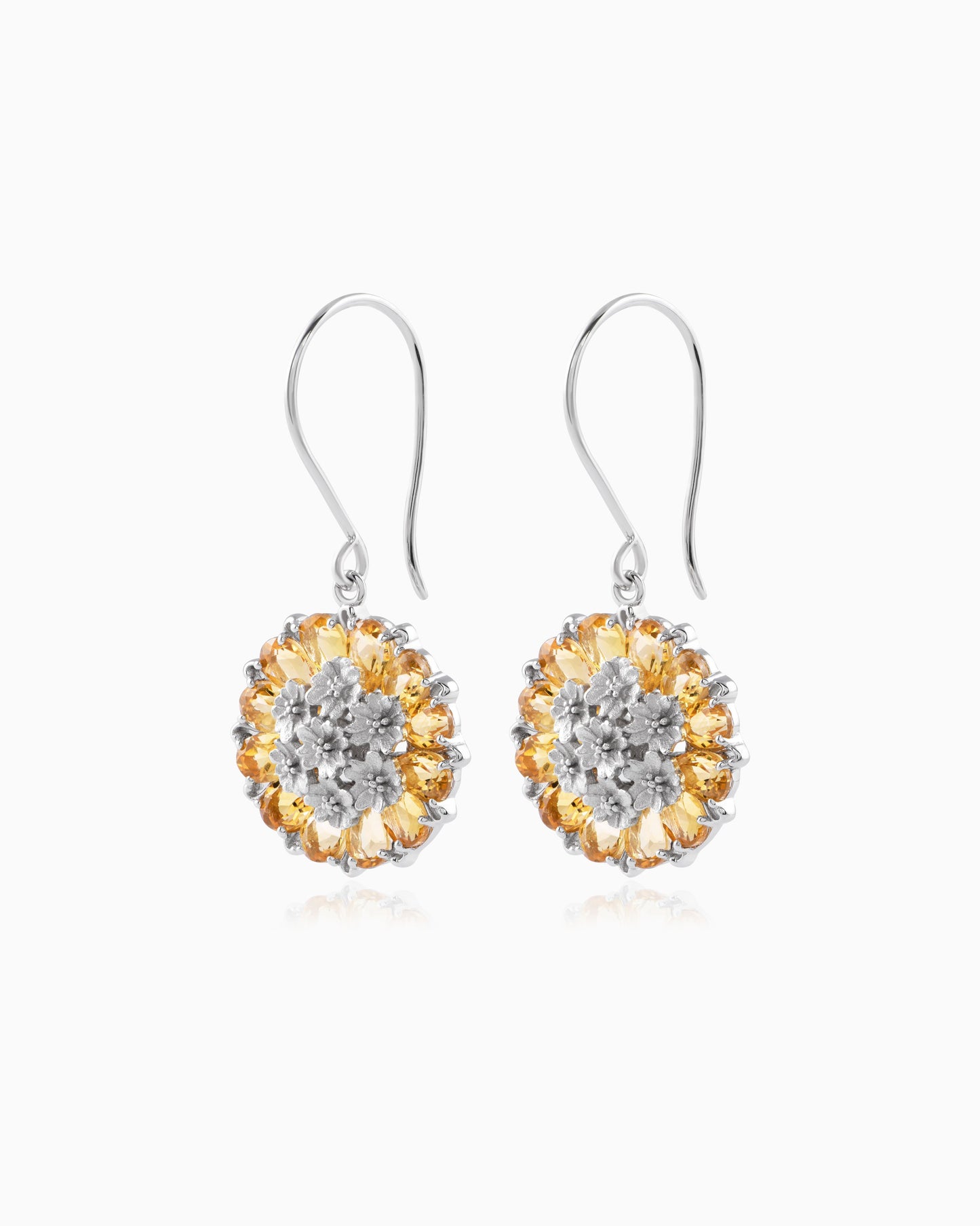 Tatiana Petal Earrings – Citrine Edition