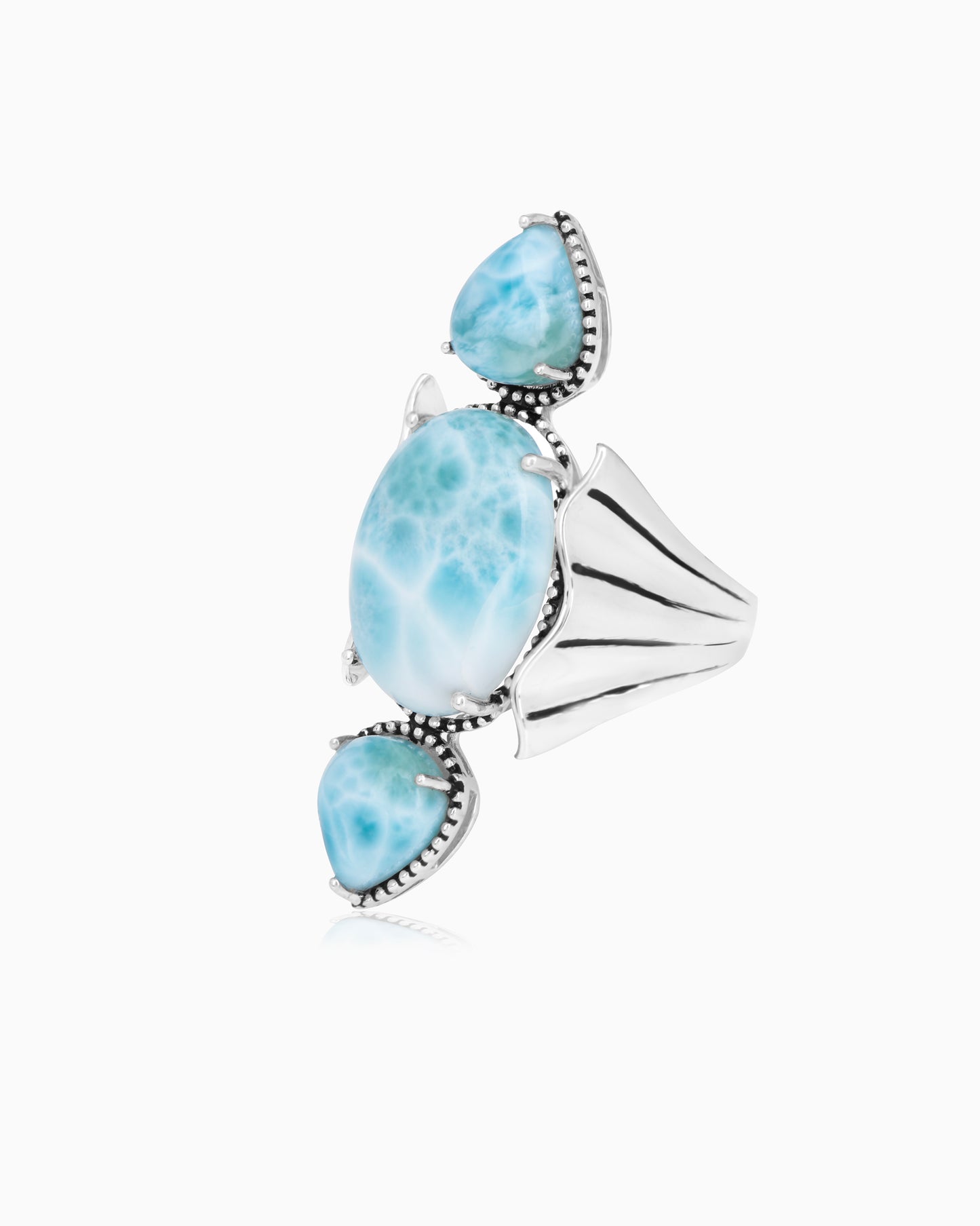 Larimar Stone Statement Ring