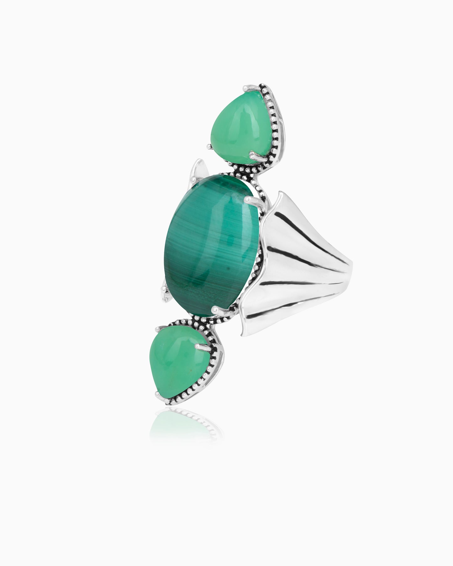 Malachite Statement Ring