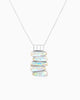 Stacked Opalescent pebbels Pendant