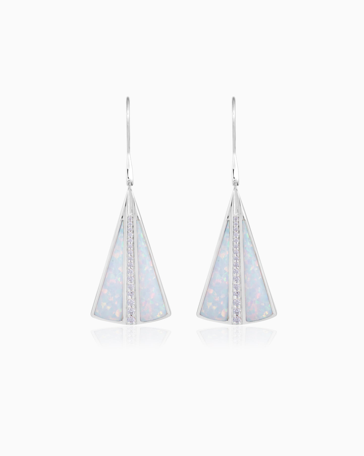 Simulated Opal Earrings