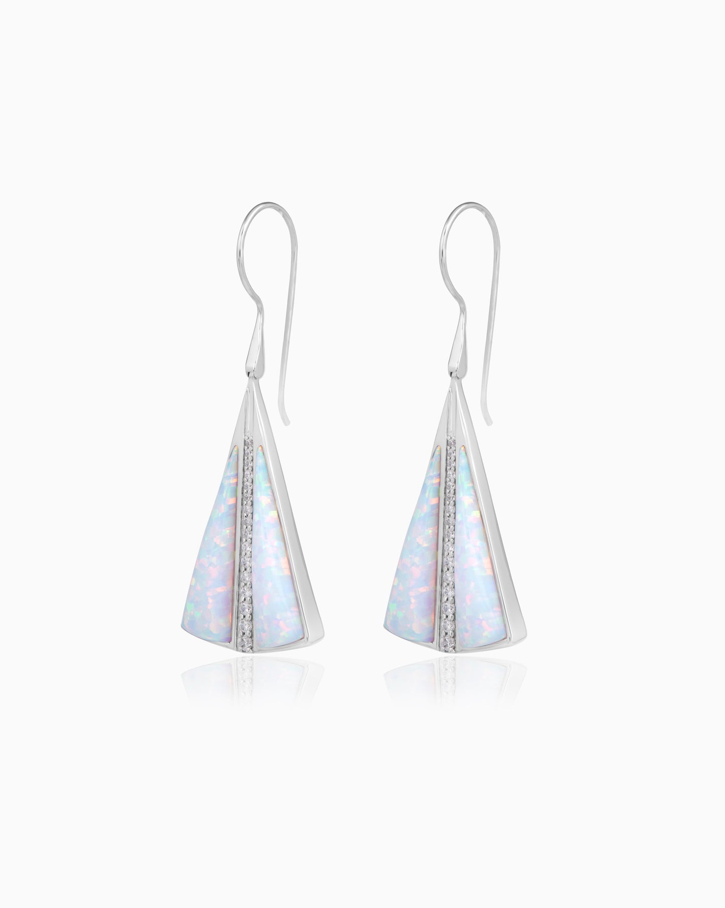 Simulated Opal Earrings
