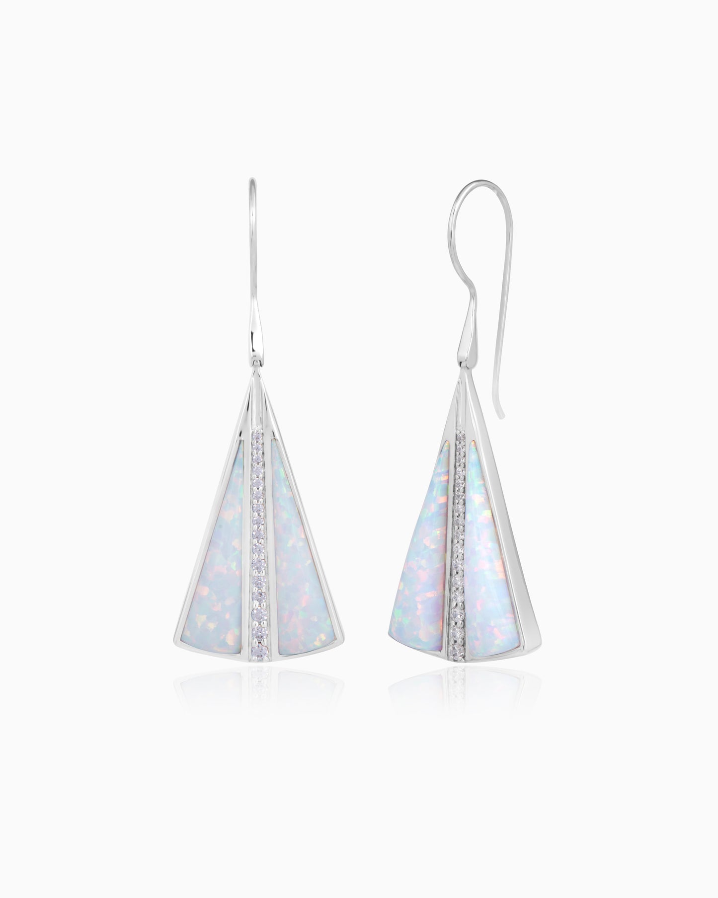 Simulated Opal Earrings