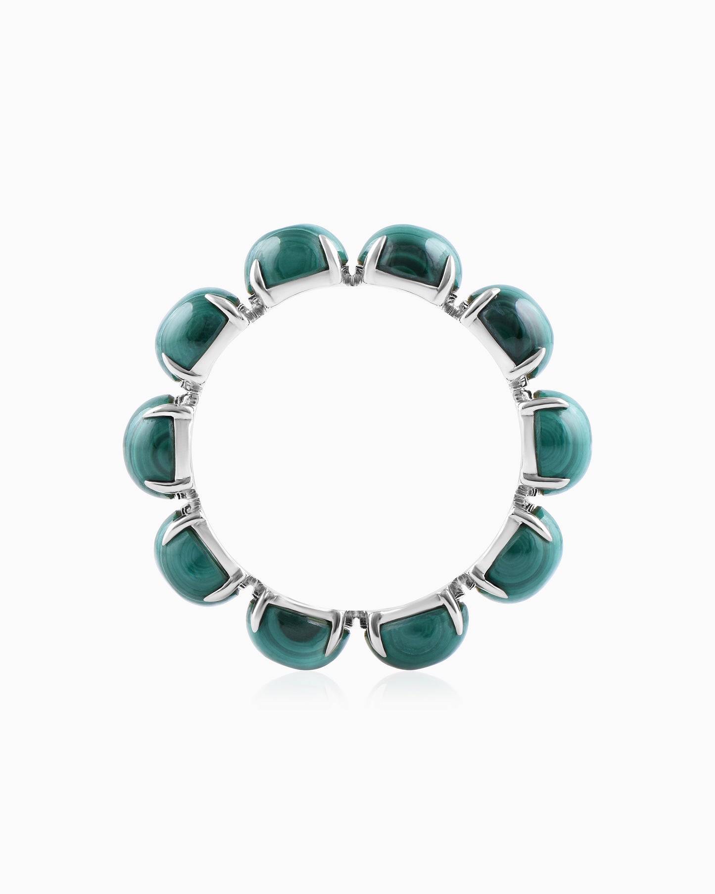 Exquisite Vibrant Natural Malachite Ring