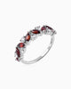 Scarlet Harmony Garnet Ring