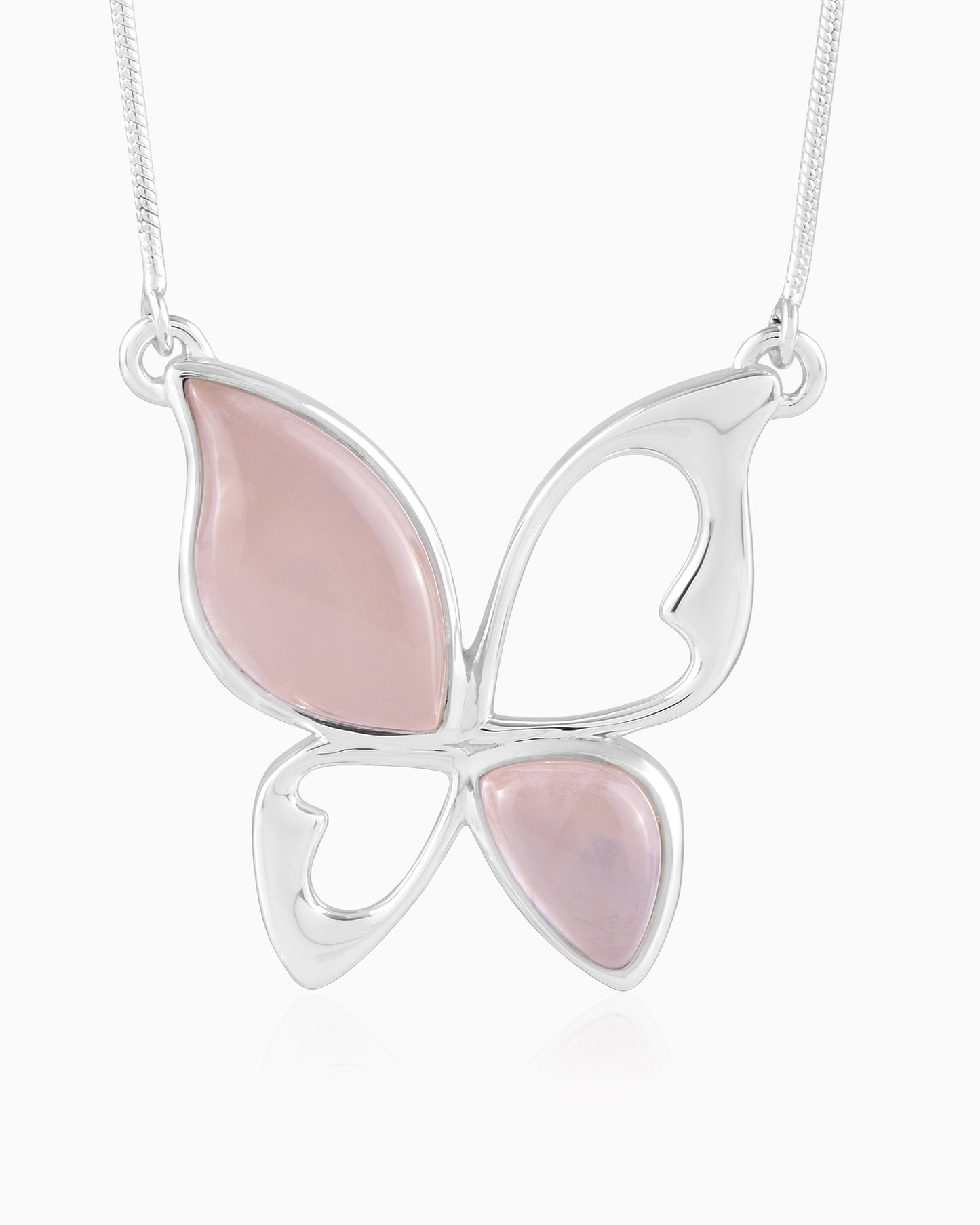 Winged Grace Necklace – Rose water Serenity 18"