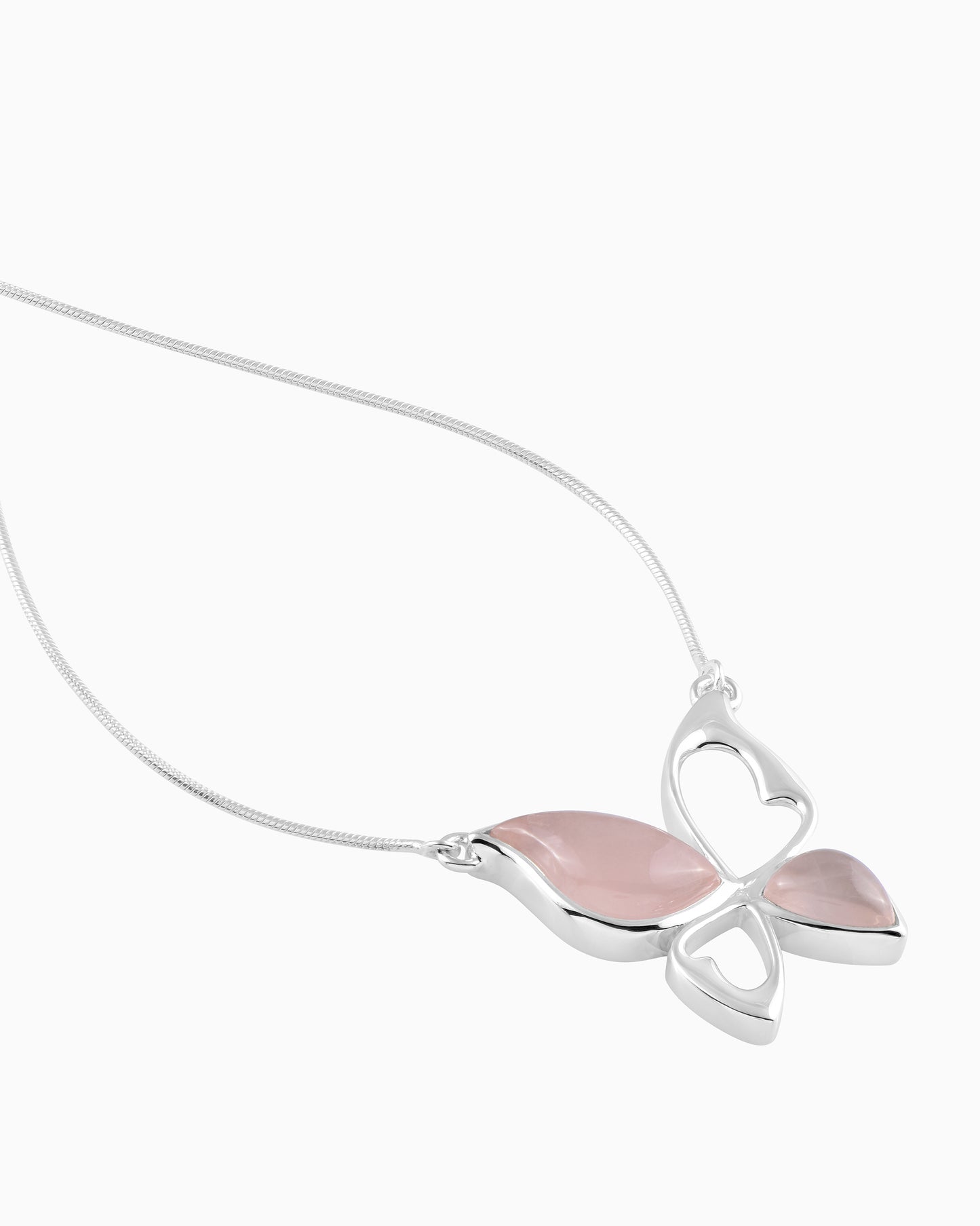 Winged Grace Necklace – Rose water Serenity 18"