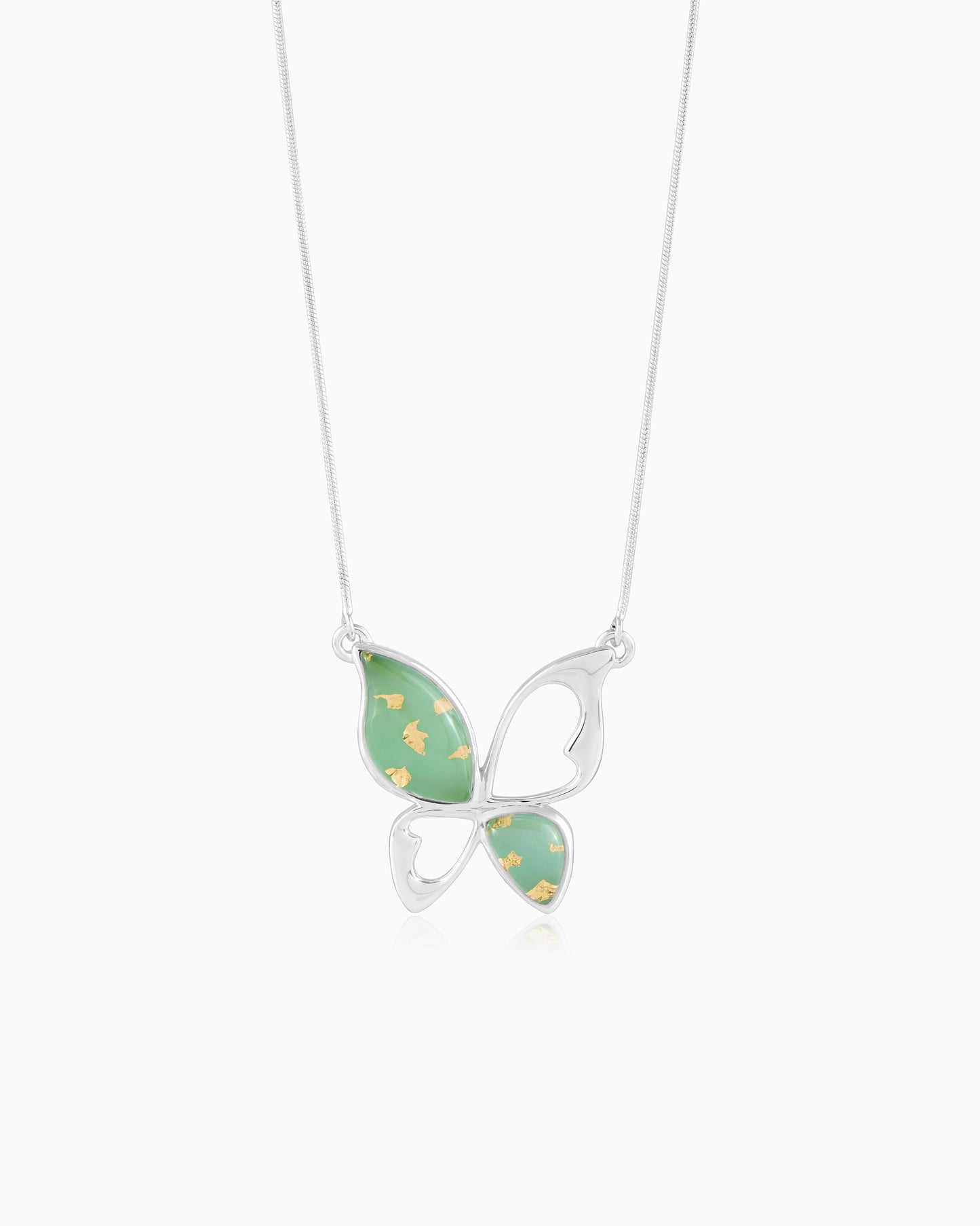 Winged Grace Necklace- Aurora wing 18"