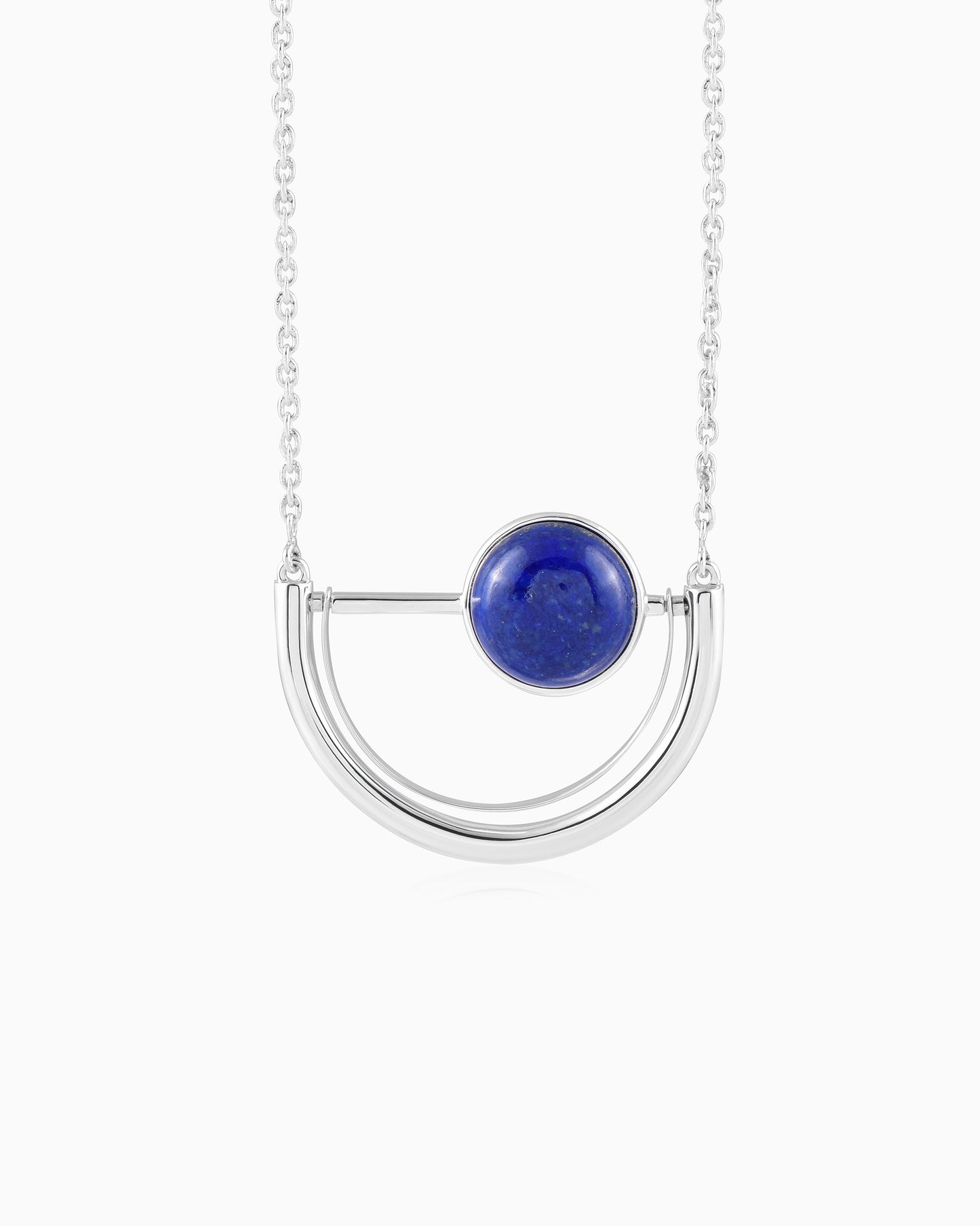 Frosted Two Faced Twilight Necklace 18"