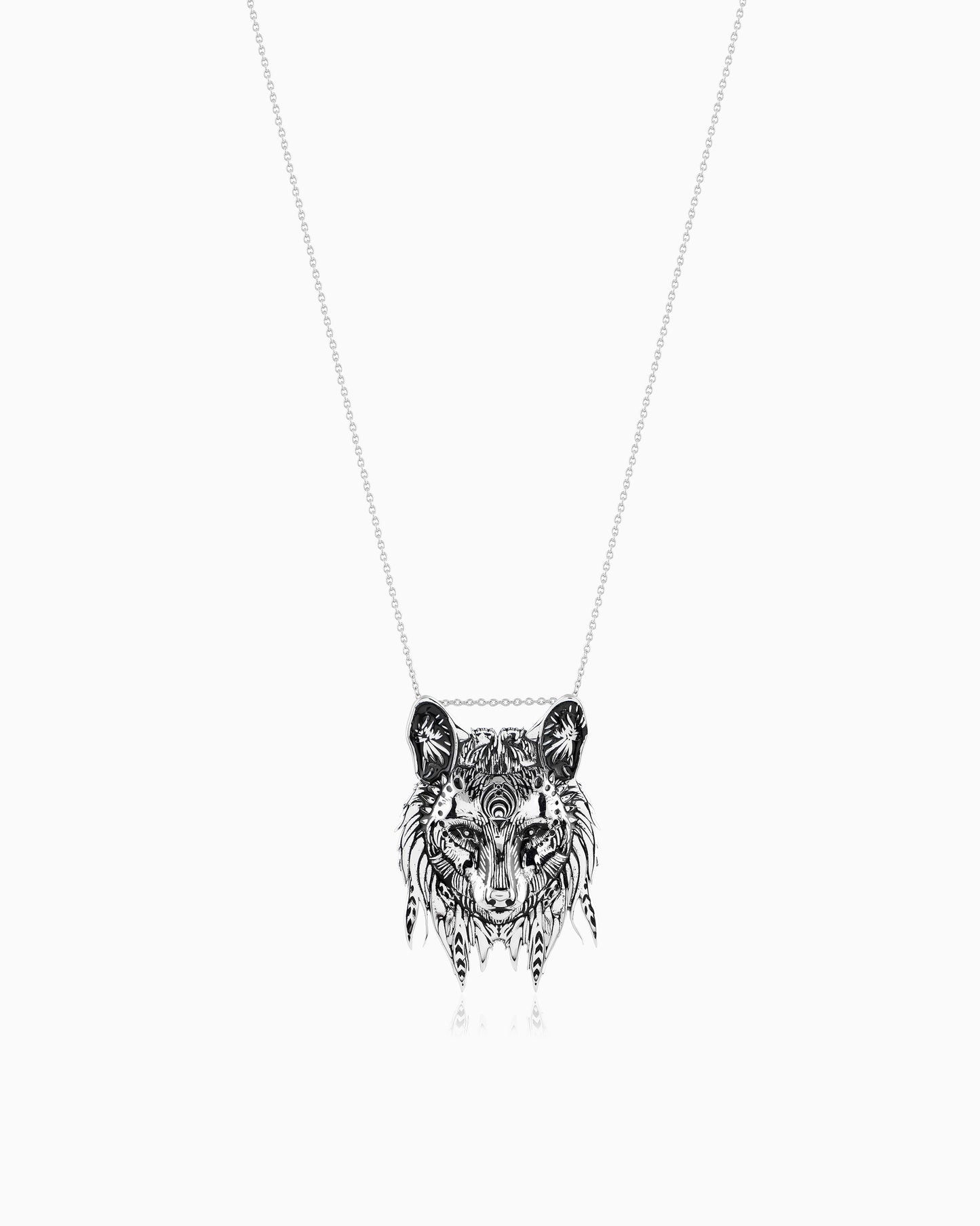 Night Wolf Wild Cry Pendant