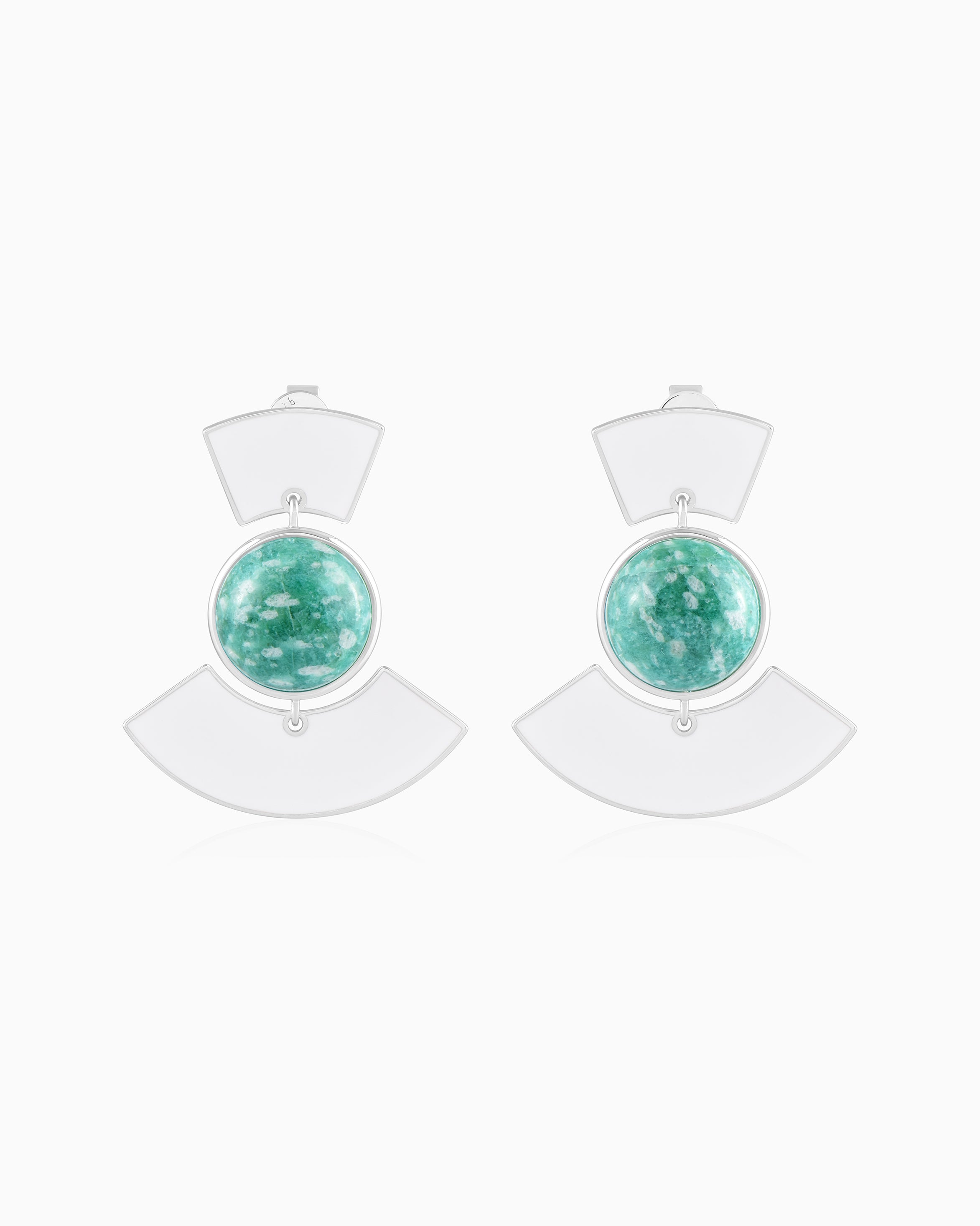 Green Flame Beneath Earrings