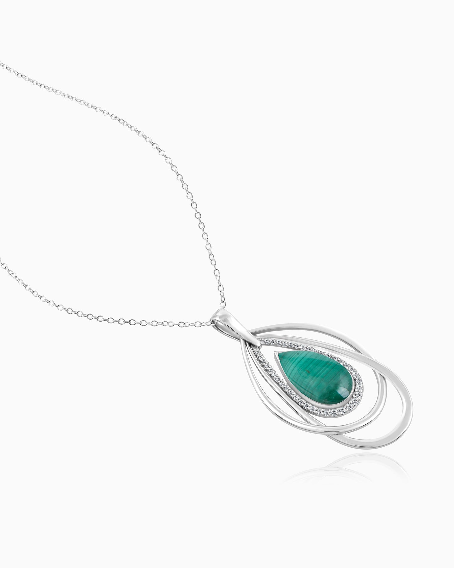 Malachite Teardrop Pendant