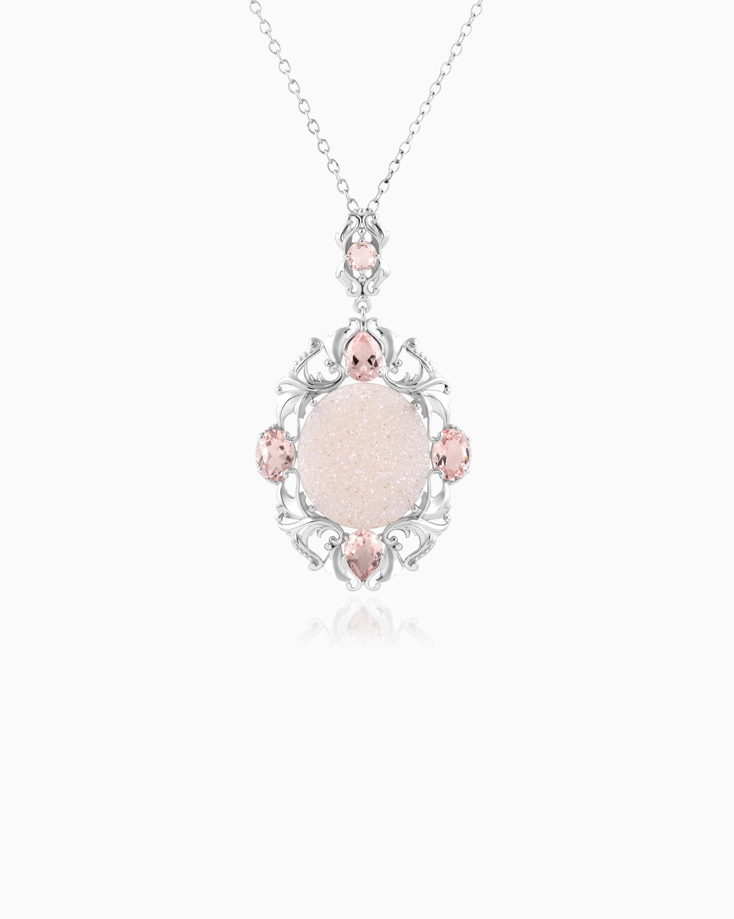 Victorian lily Pendant – Flamingo Pink