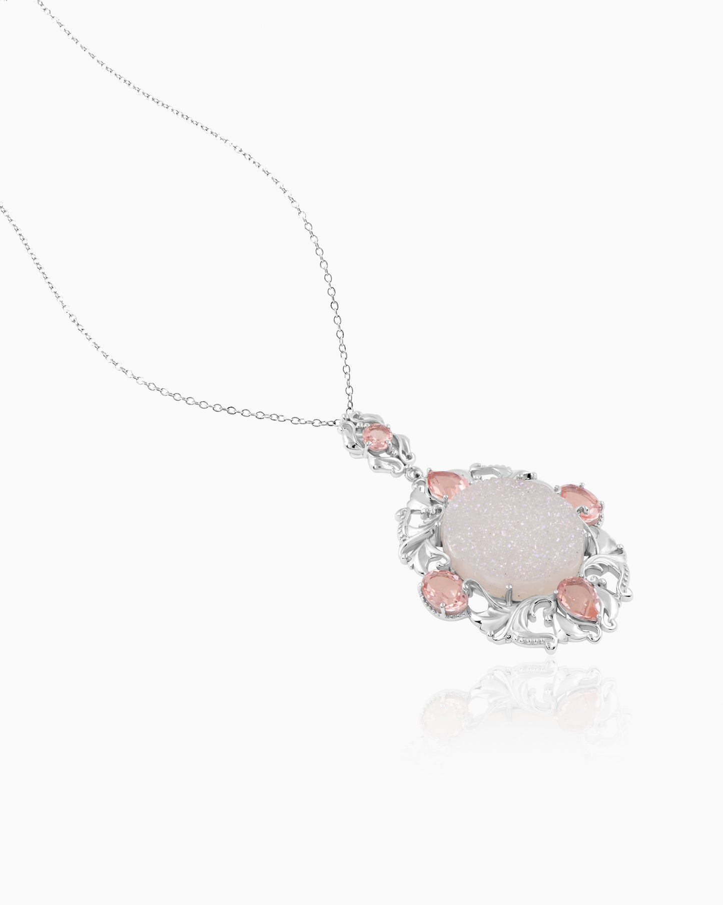 Victorian lily Pendant – Flamingo Pink