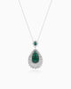 Teardrop Halo Pendant