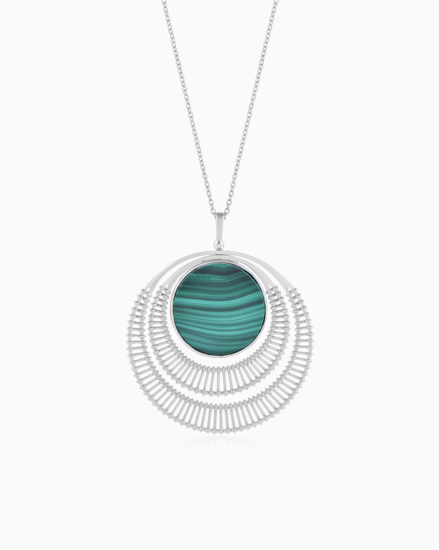 Twinned Full Moon Flip Pendant