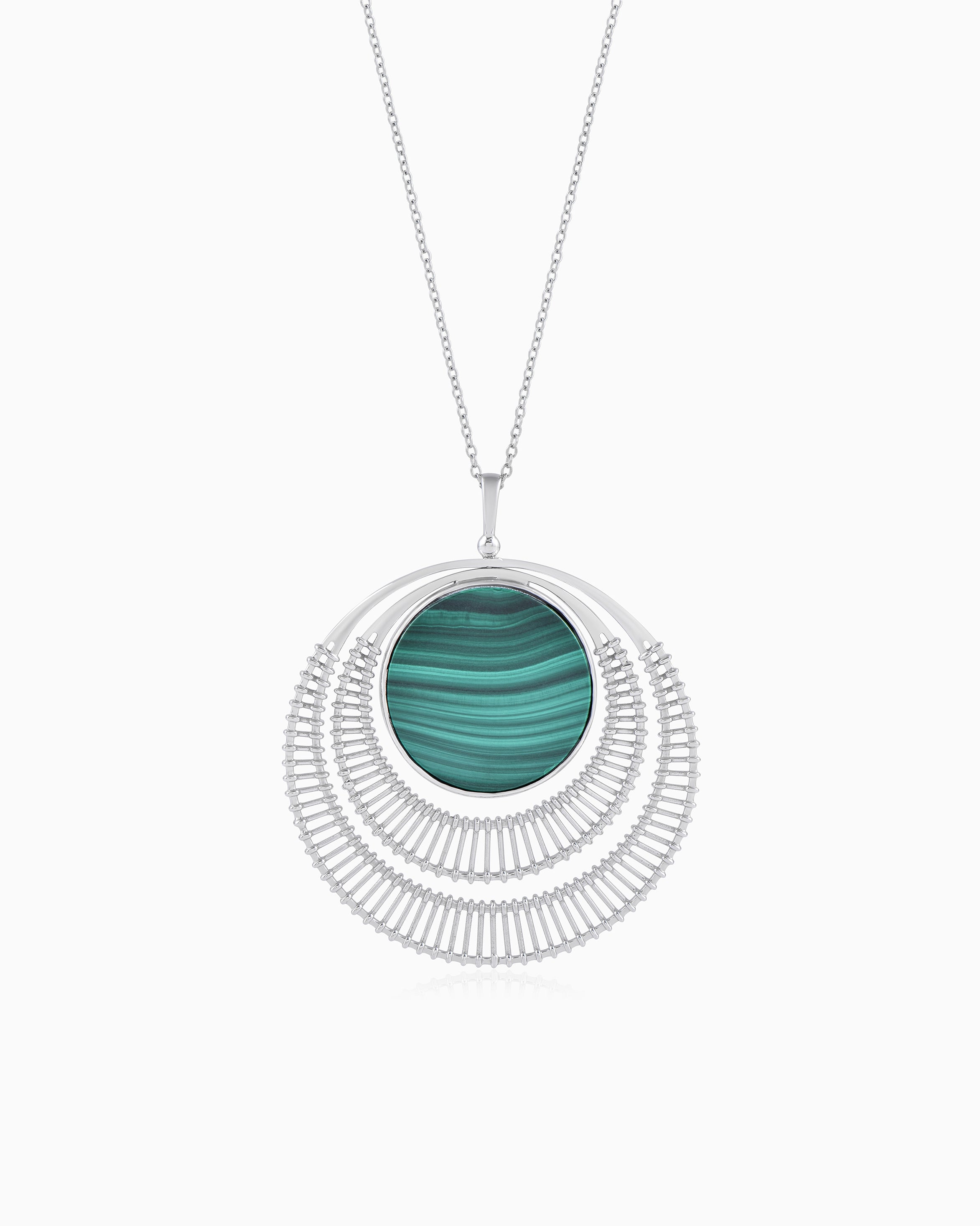 Twinned Full Moon Flip Pendant