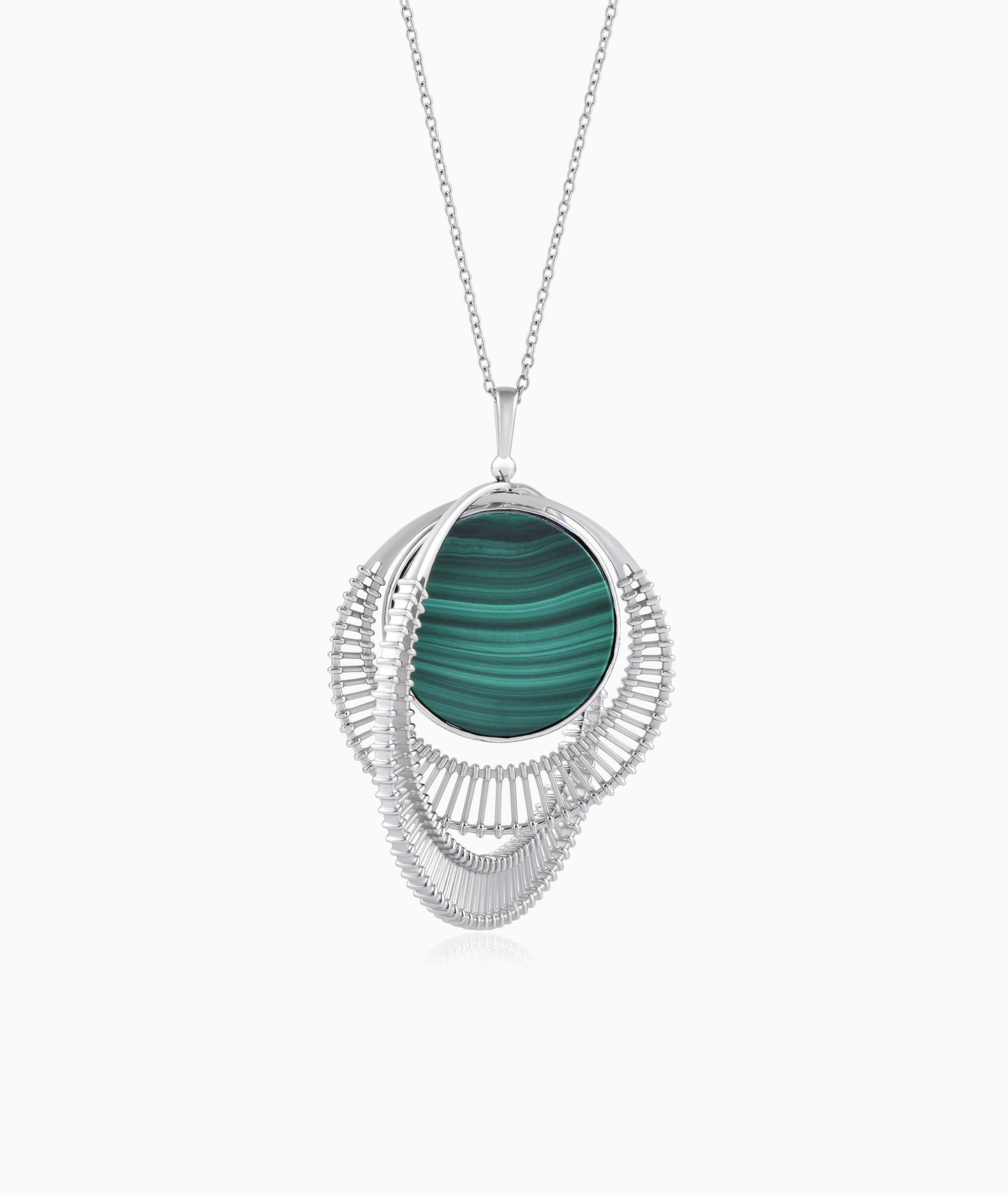 Twinned Full Moon Flip Pendant