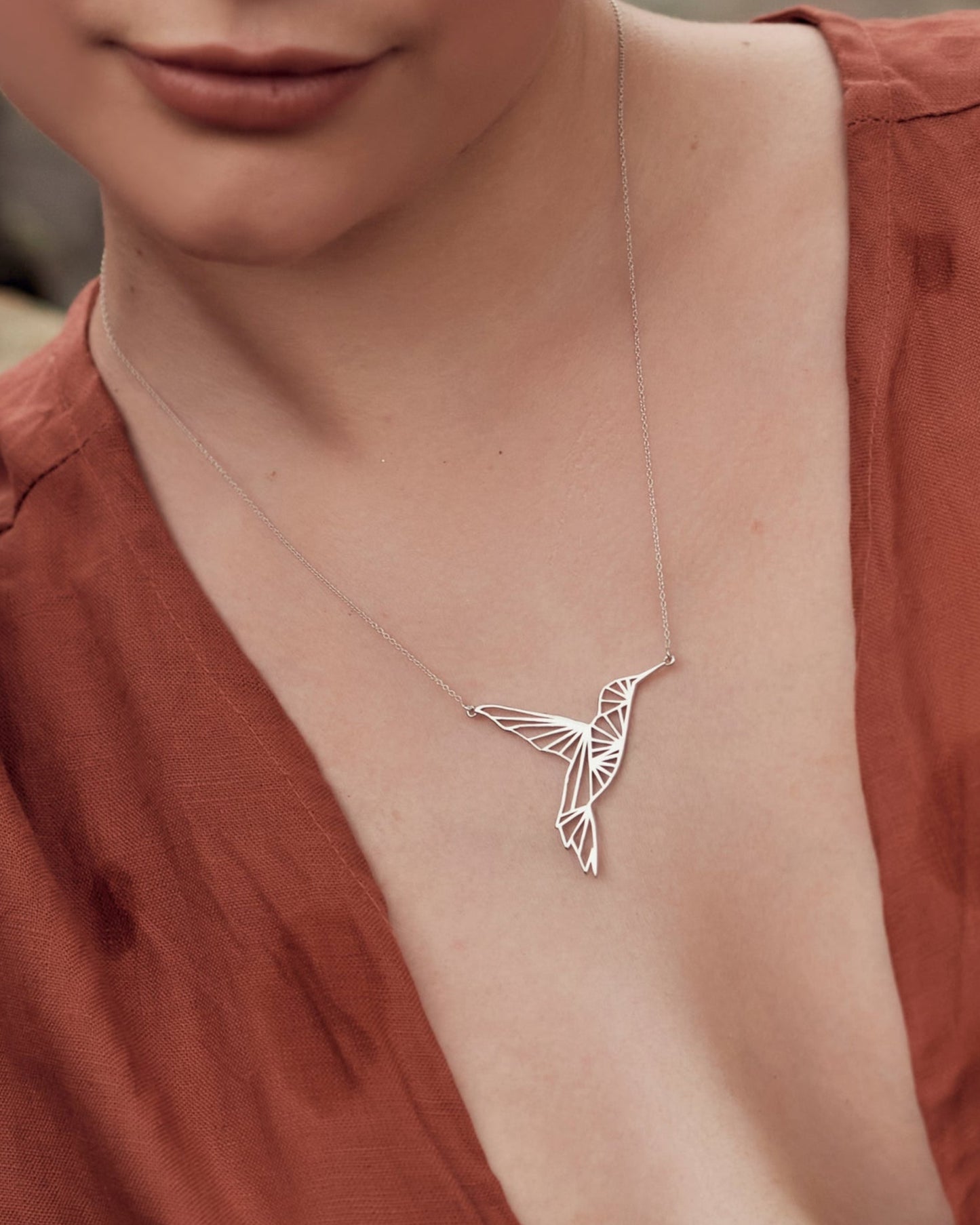 Mocking Bird Necklace 18"