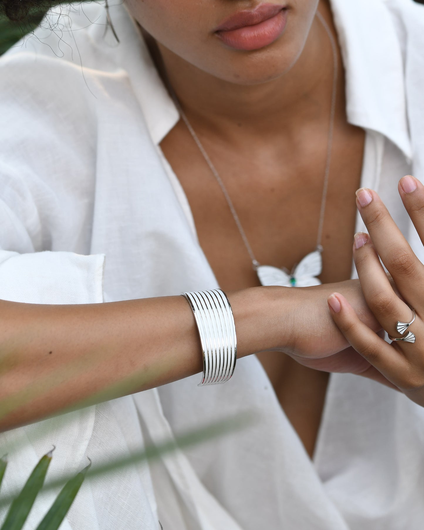 Moonlit Strata Bangle
