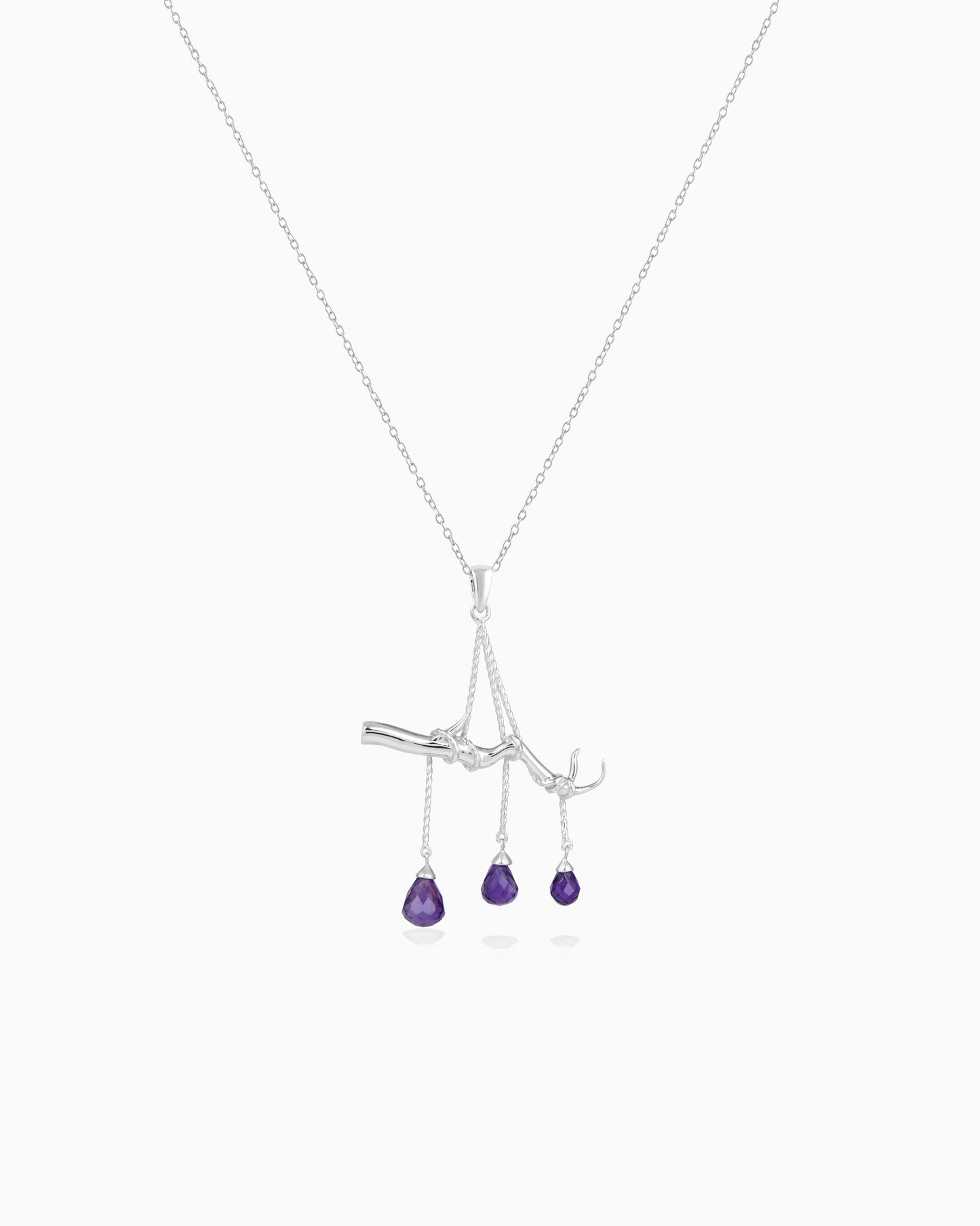 Purple Twilight Fernstone Pendant
