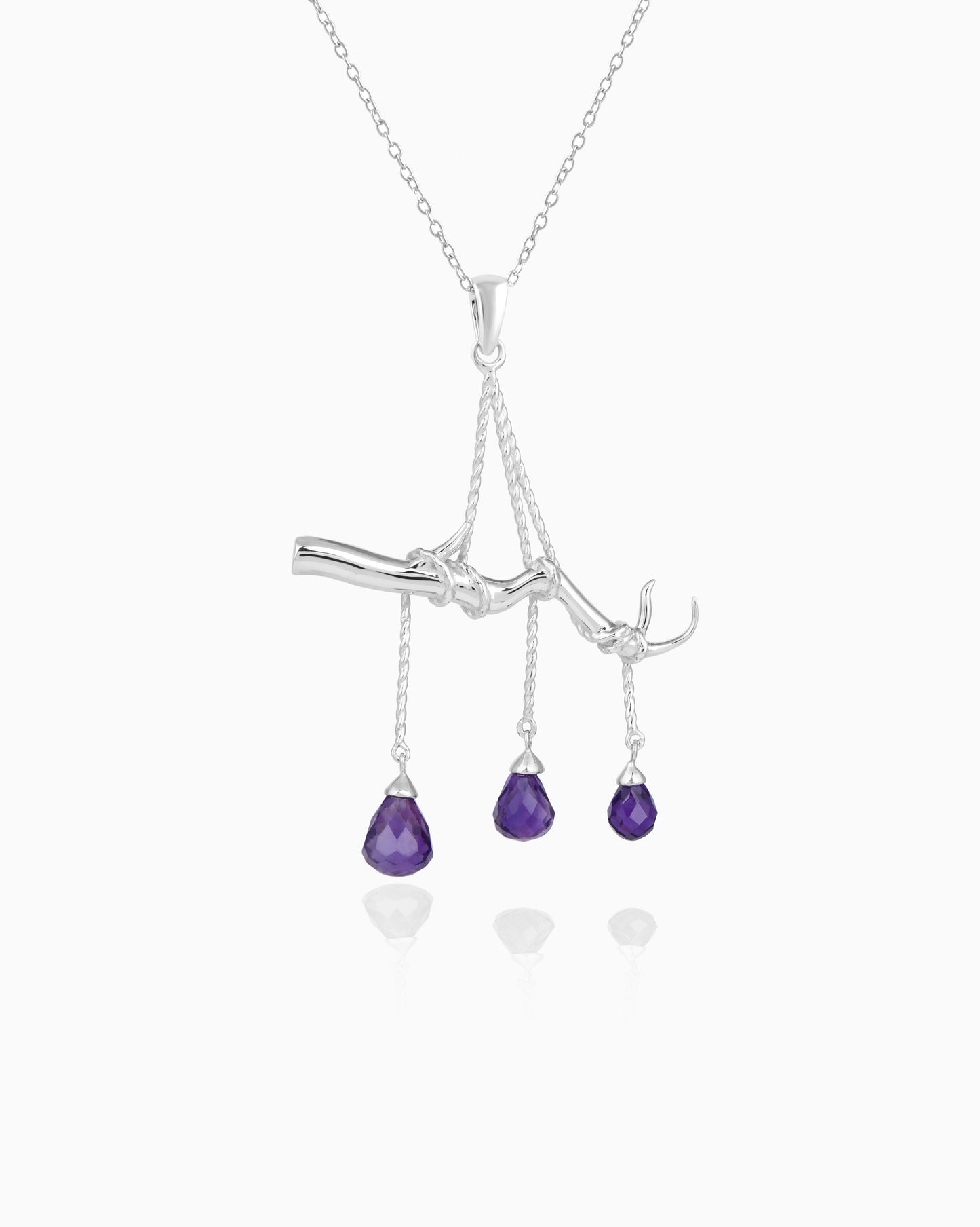 Purple Twilight Fernstone Pendant