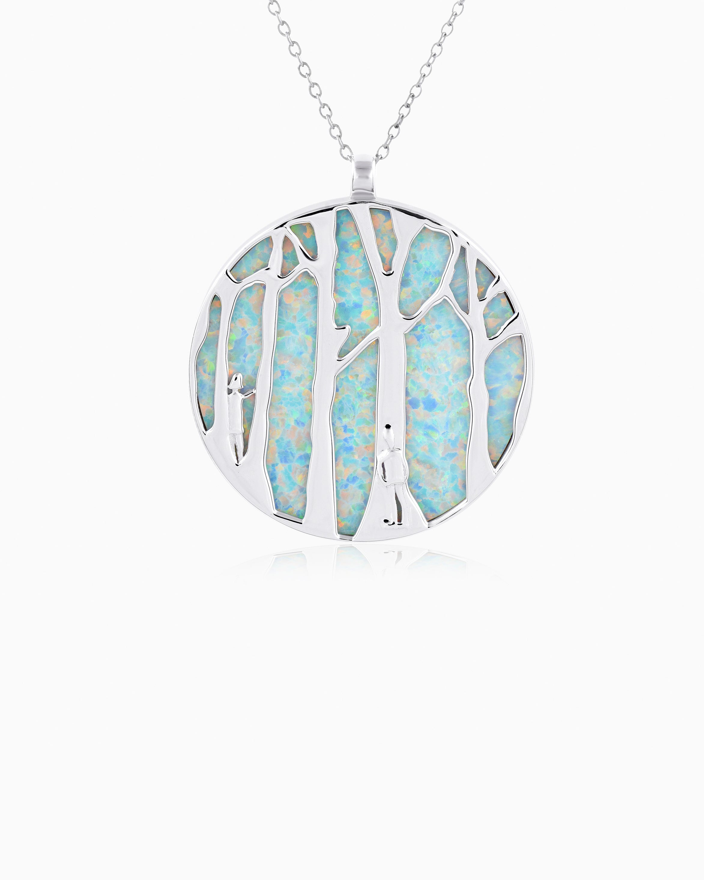 Opaline Forest Pendant