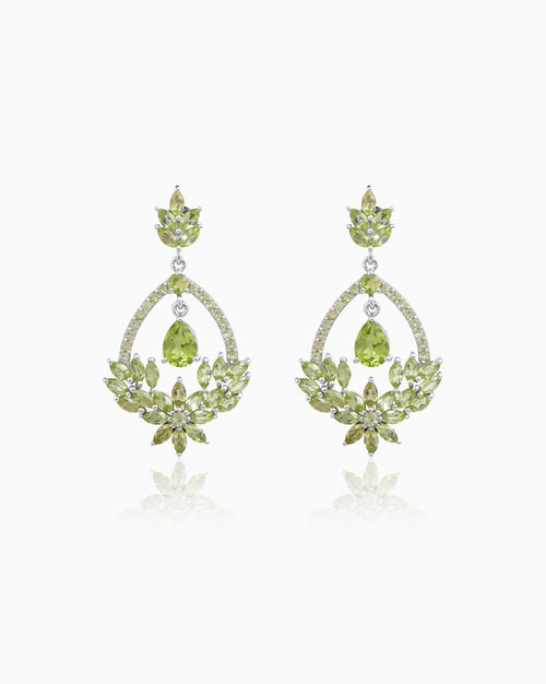 The Bloom Earrings – Peridot Edition