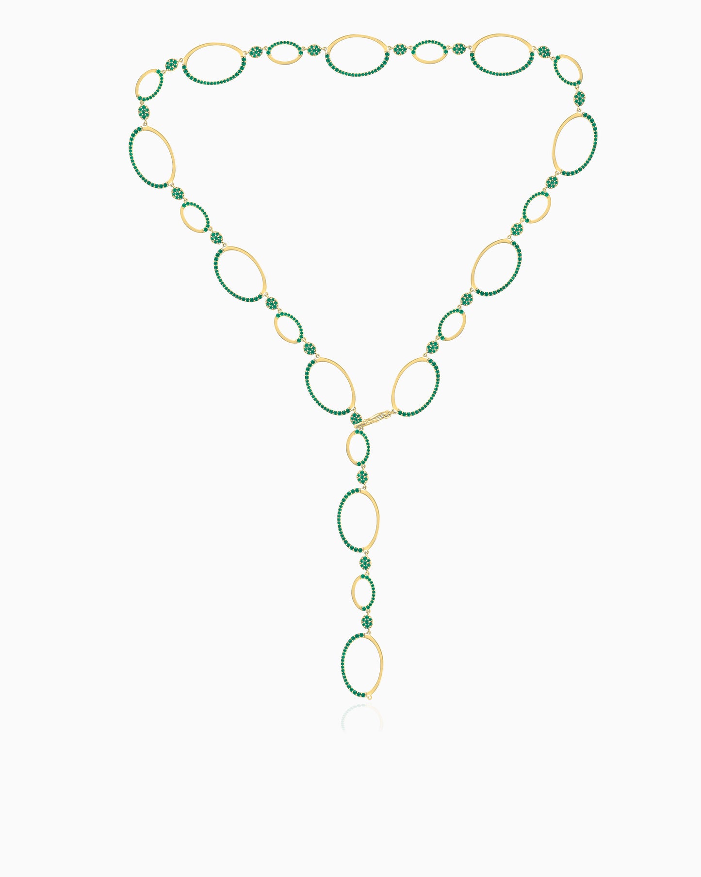 Auric Loop Necklace – Emerald Grove Edition 30"