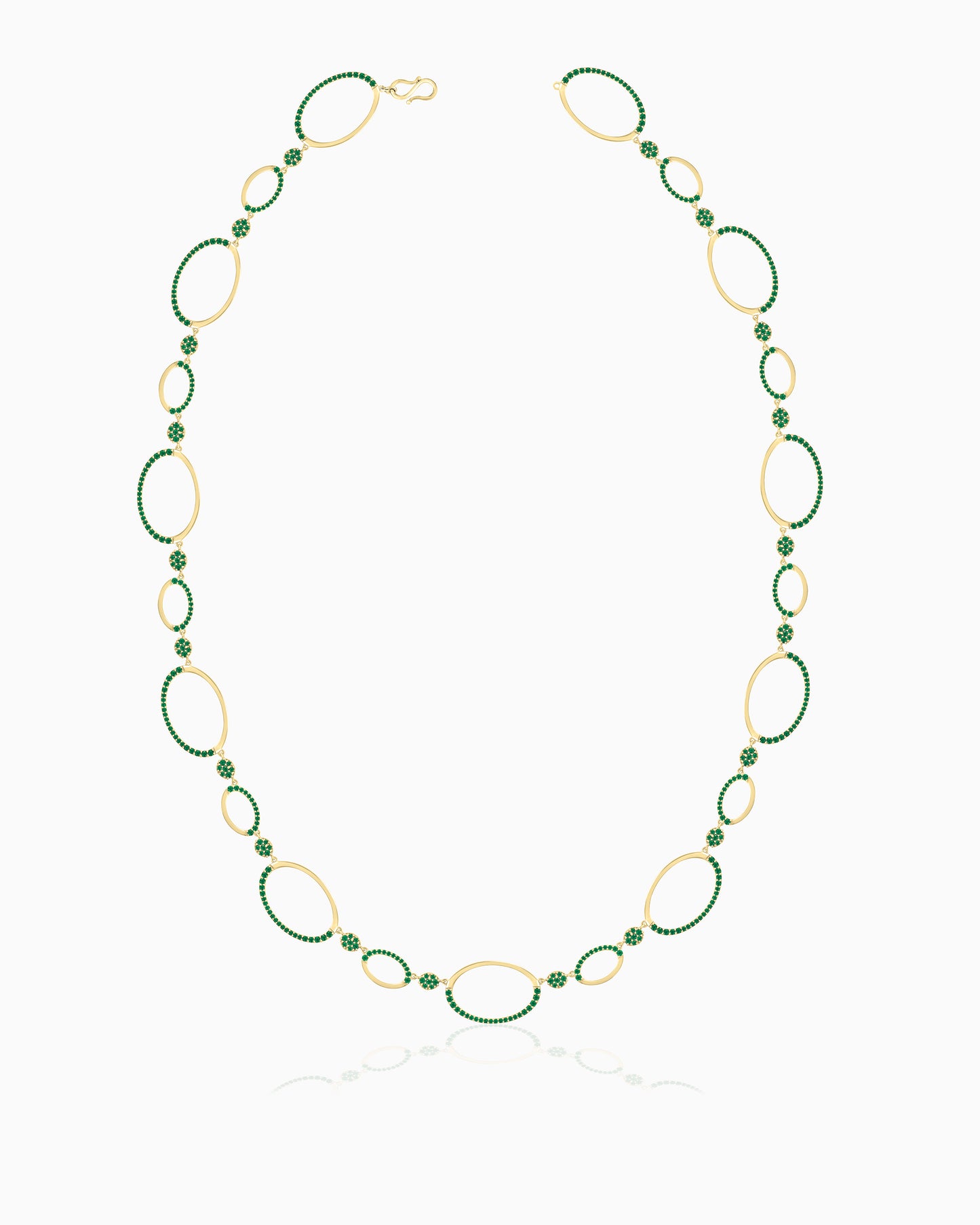 Auric Loop Necklace – Emerald Grove Edition 30"
