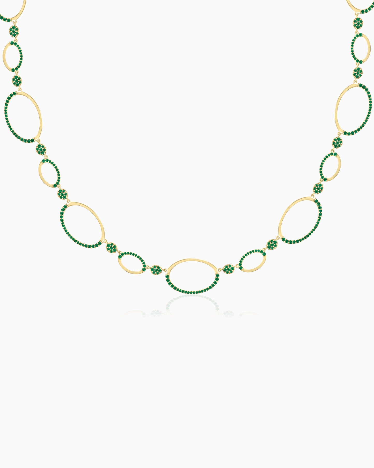 Auric Loop Necklace – Emerald Grove Edition 30"