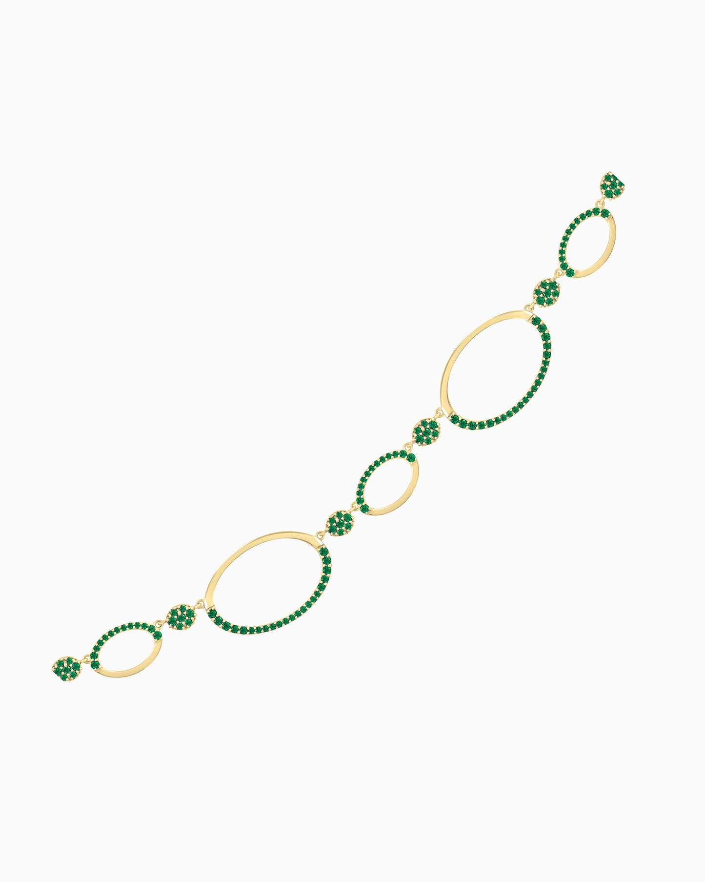 Auric Loop Necklace – Emerald Grove Edition 30"