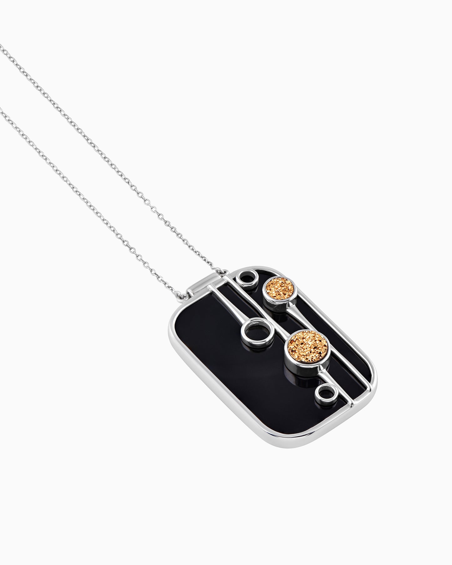 Dandilioness Onyx Pendant 18"