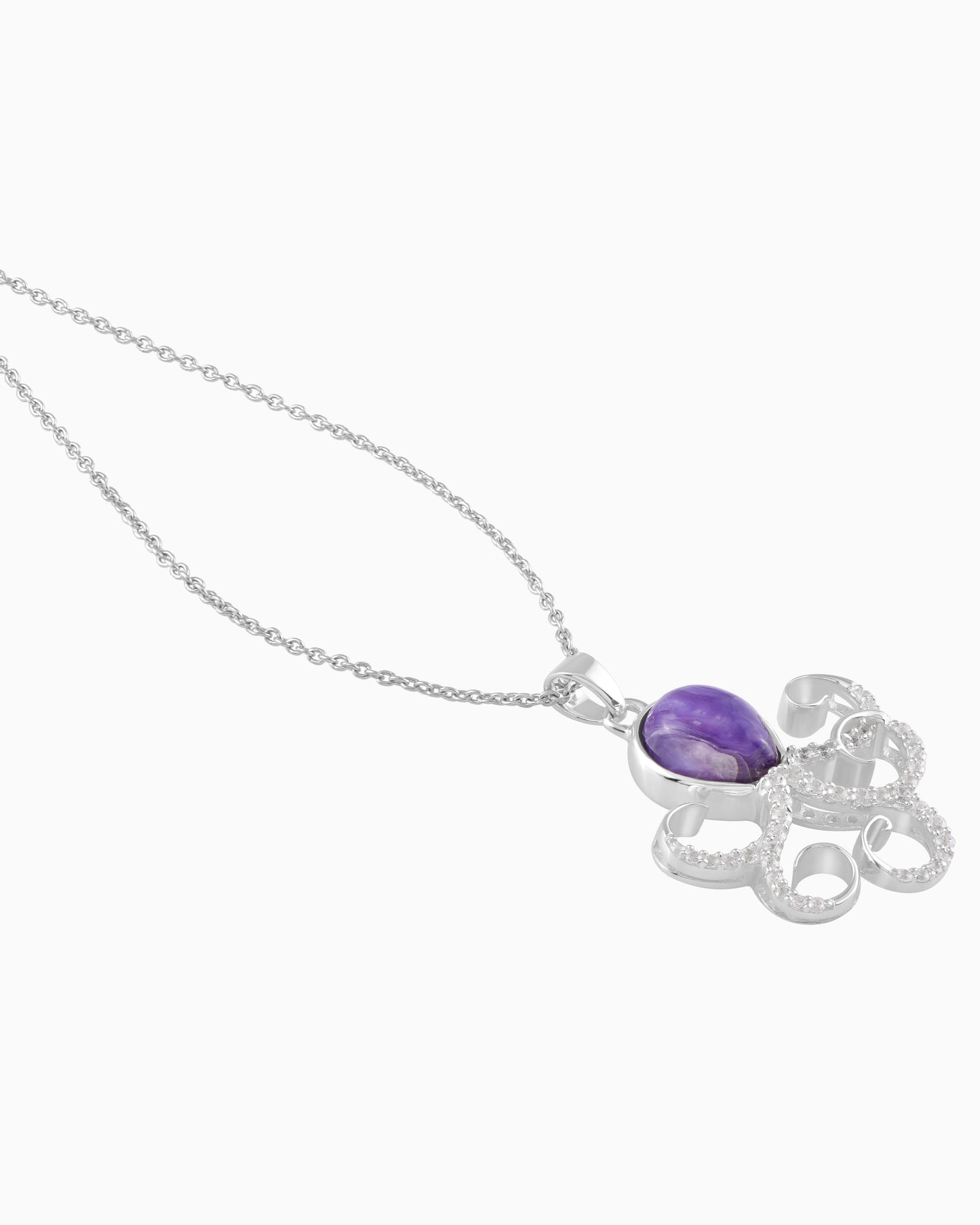 Purple Tide Octopus Pendant