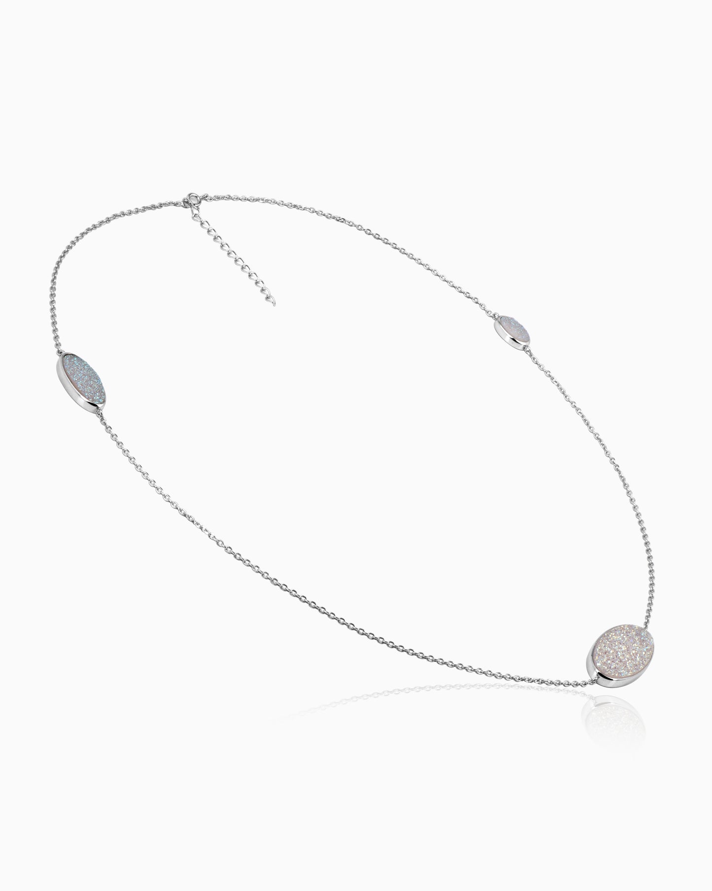 Crystal Frost Snow Necklace 18"