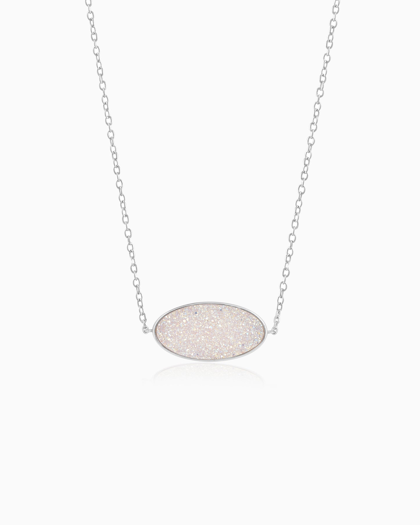 Crystal Frost Snow Necklace 18"