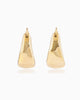 Celeste Hammered Hoops — Silver Edition