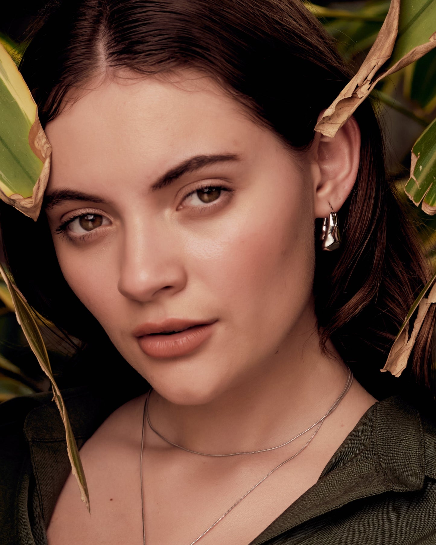 Celeste Hammered Hoops — Gold Edition