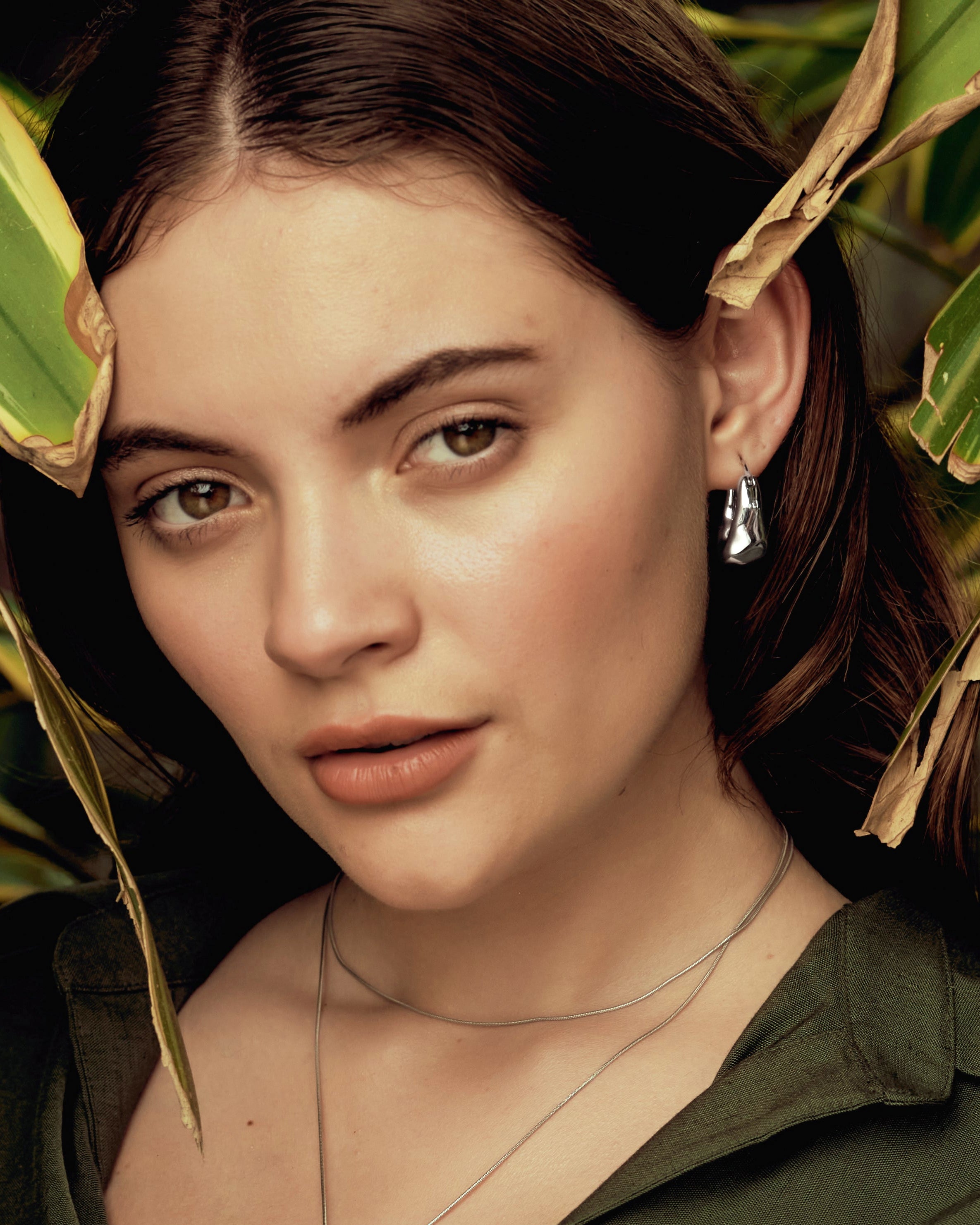 Celeste Hammered Hoops — Gold Edition